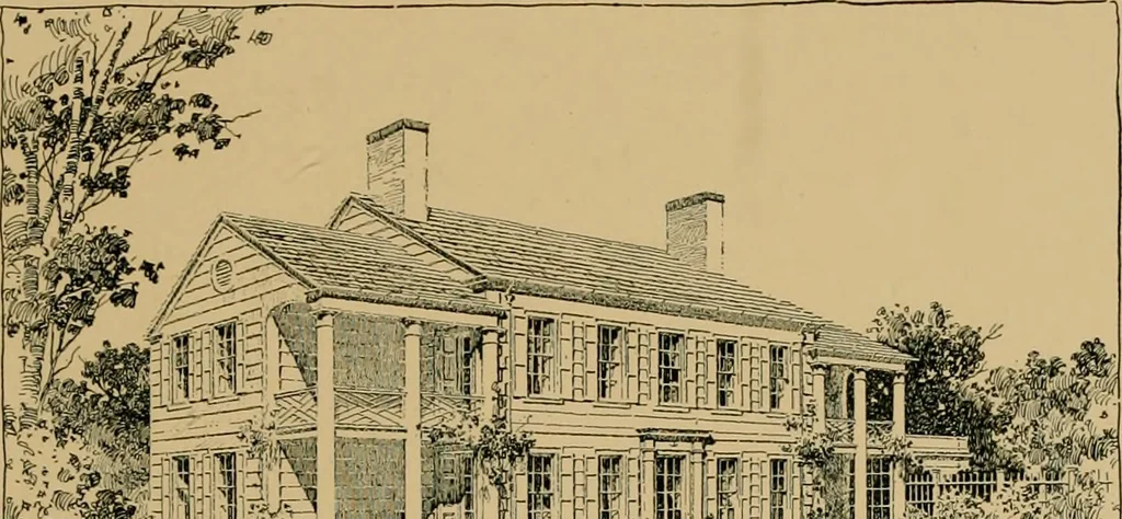 An illustration from An Architectural monograph on a suburban house and garage; competitive drawings; with report on the jury of architects,, 1916, leaf 8
