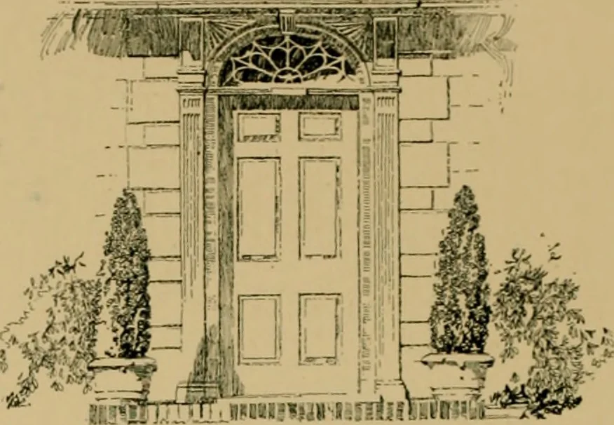 An illustration from An Architectural monograph on a suburban house and garage; competitive drawings; with report on the jury of architects,, 1916, leaf 9