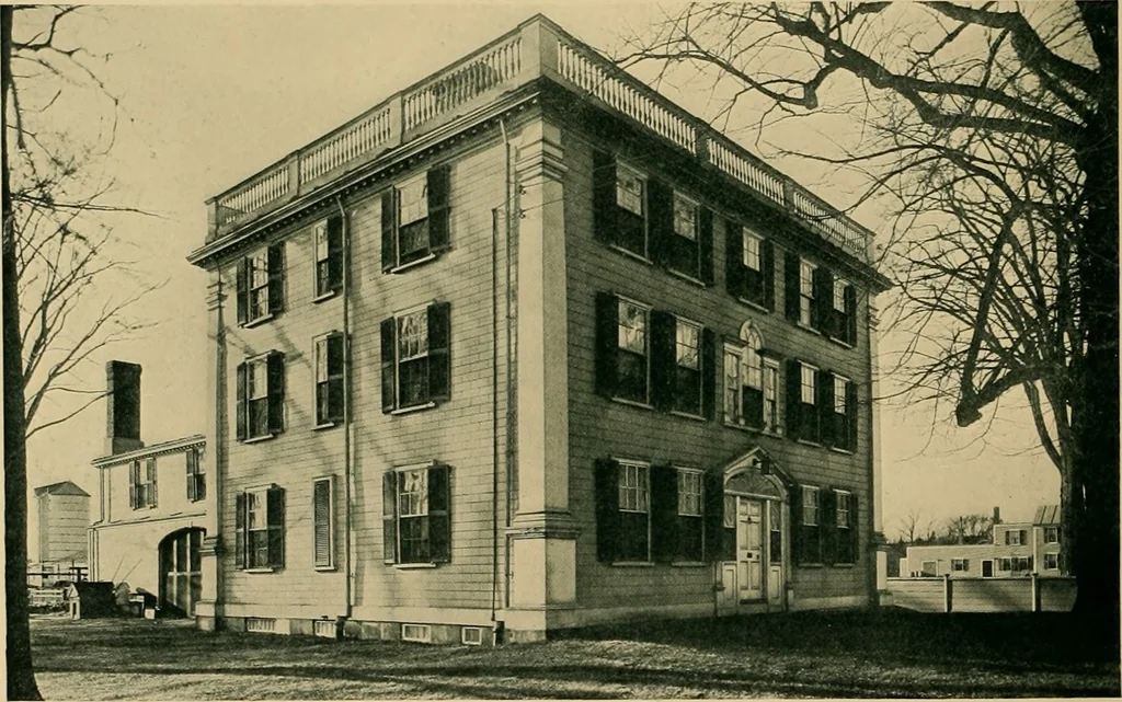 An illustration from An architectural monograph on old three story houses of New England,, 1917, leaf 11