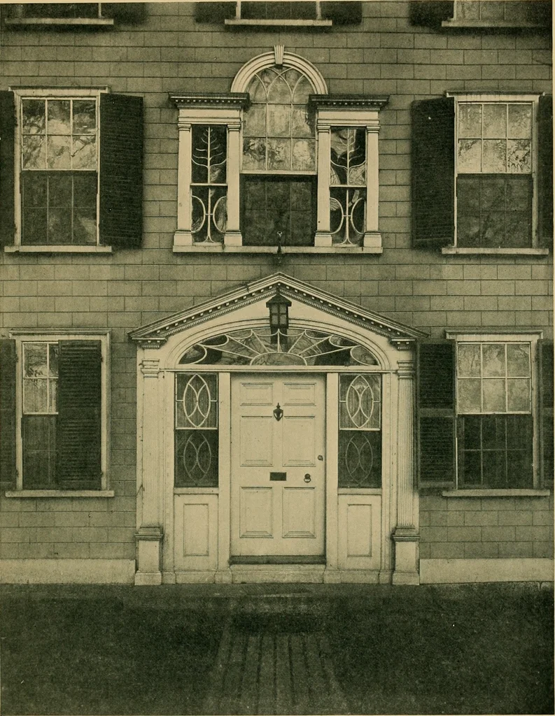 An illustration from An architectural monograph on old three story houses of New England,, 1917, leaf 12