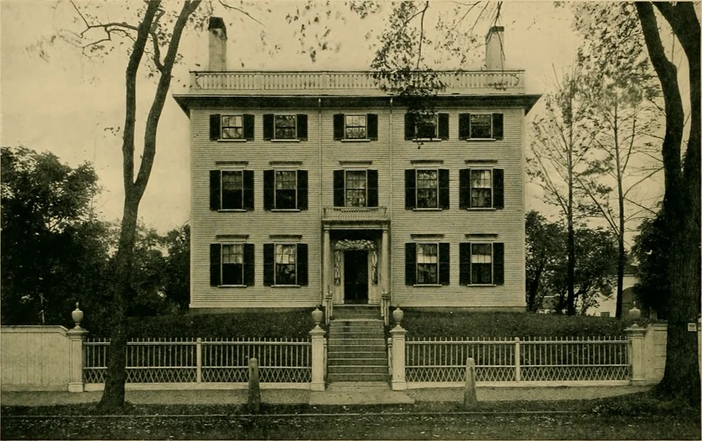 An illustration from An architectural monograph on old three story houses of New England,, 1917, leaf 5
