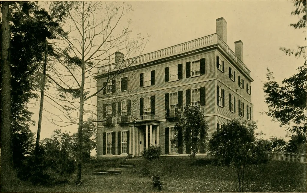 An illustration from An architectural monograph on old three story houses of New England,, 1917, leaf 6