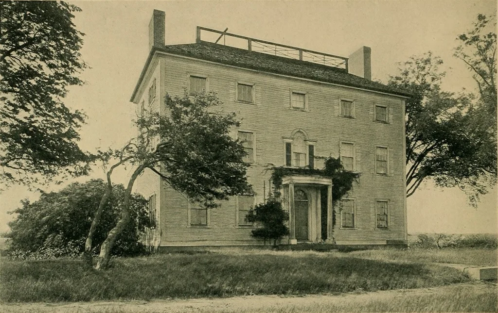 An illustration from An architectural monograph on old three story houses of New England,, 1917, leaf 7