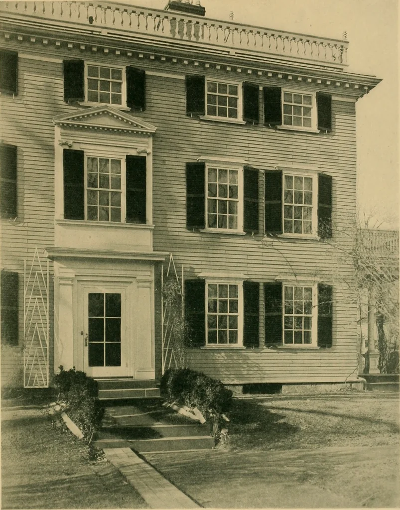 An illustration from An architectural monograph on old three story houses of New England,, 1917, leaf 8