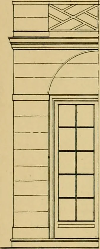 An illustration from An architectural monograph on a white pine hovse; competitive drawings, with report of the jury of architects, 1917, leaf 12