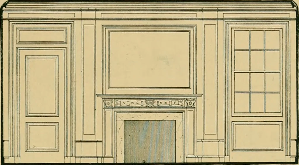 An illustration from An architectural monograph on a white pine hovse; competitive drawings, with report of the jury of architects, 1917, leaf 20