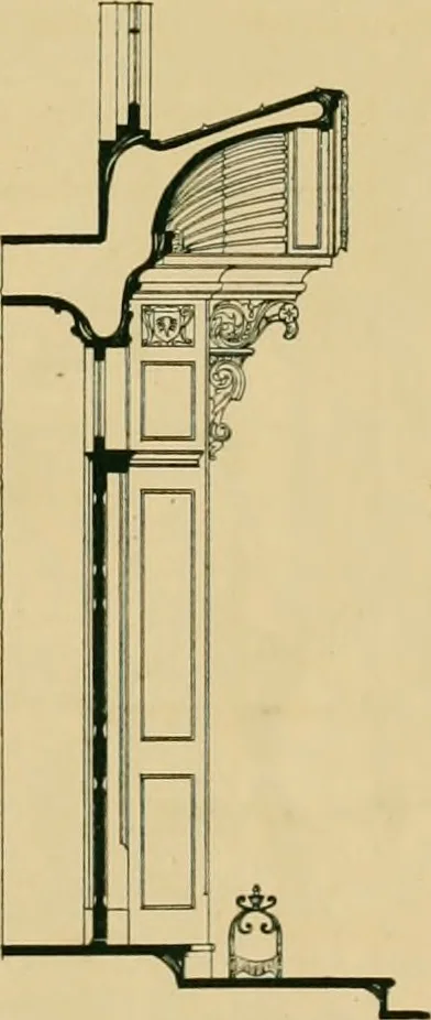 An illustration from An architectural monograph on a white pine hovse; competitive drawings, with report of the jury of architects, 1917, leaf 20