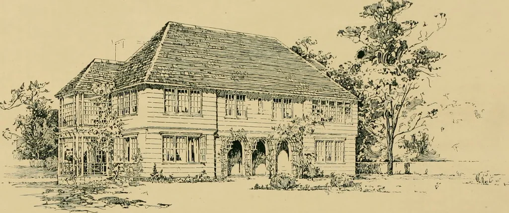 An illustration from An architectural monograph on a white pine hovse; competitive drawings, with report of the jury of architects, 1917, leaf 23