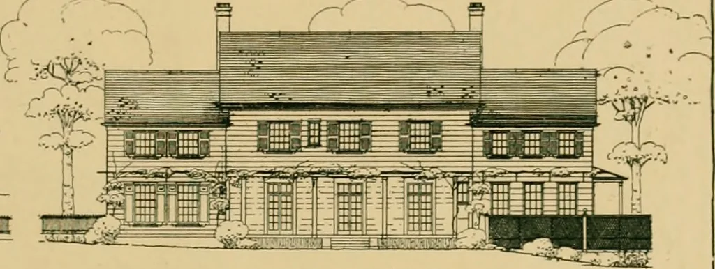 An illustration from An architectural monograph on a white pine hovse; competitive drawings, with report of the jury of architects, 1917, leaf 26
