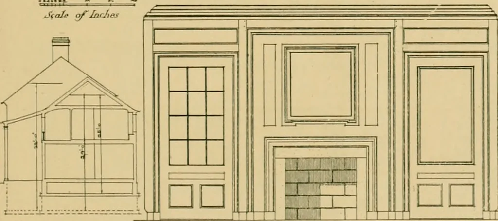 An illustration from An architectural monograph on a white pine hovse; competitive drawings, with report of the jury of architects, 1917, leaf 26