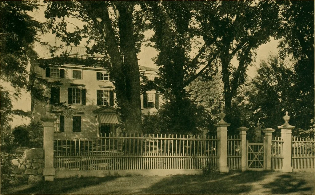 An illustration from An architectural monograph on early wooden architecture in Andover, Mass.,, 1917, leaf 12