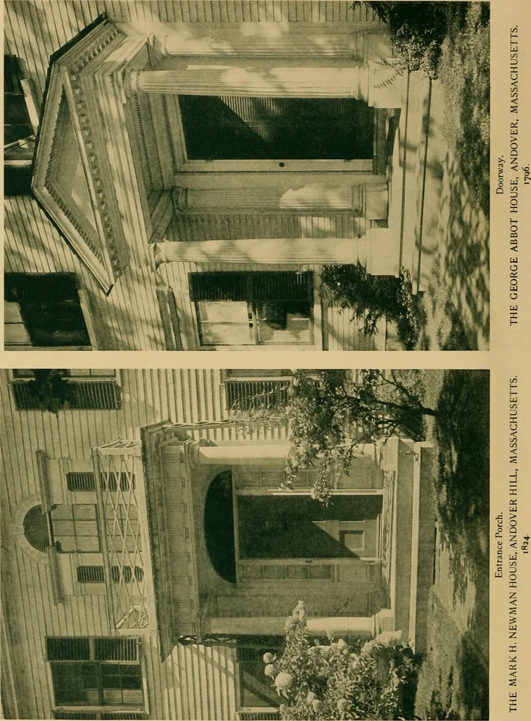 An illustration from An architectural monograph on early wooden architecture in Andover, Mass.,, 1917, leaf 13
