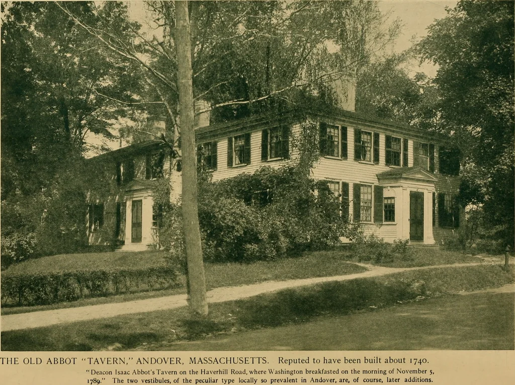 An illustration from An architectural monograph on early wooden architecture in Andover, Mass.,, 1917, leaf 9
