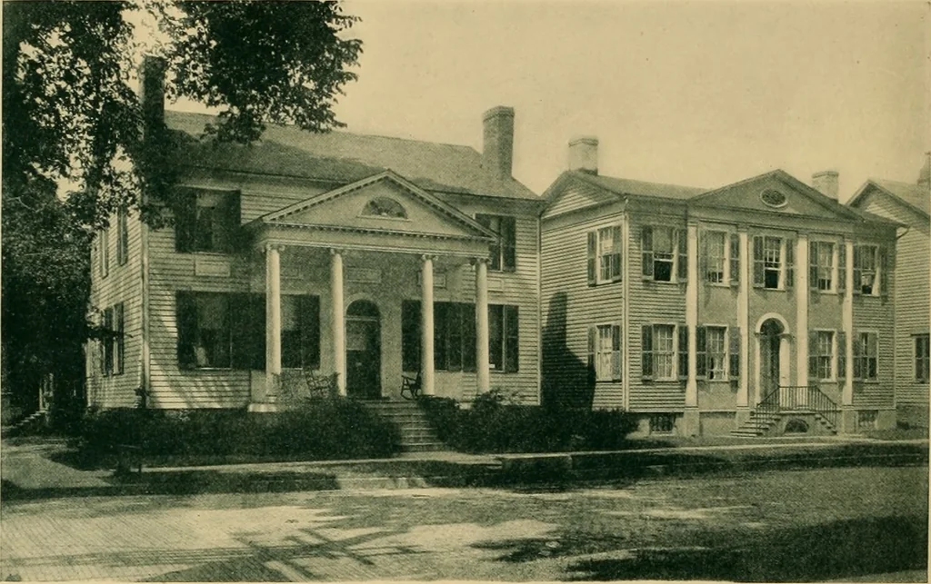 An illustration from An architectural monograph on early wood built houses of central New York, with text by Carl C. Tallman;, 1918, leaf 11