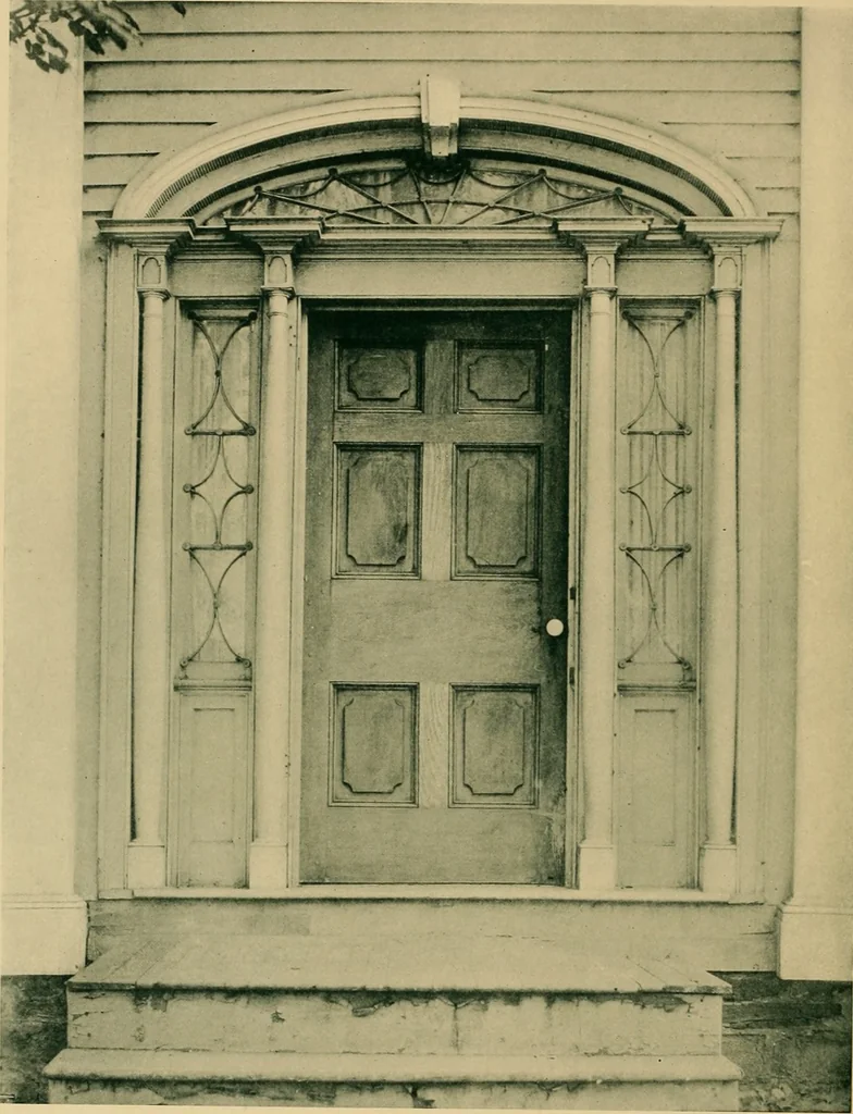 An illustration from An architectural monograph on early wood built houses of central New York, with text by Carl C. Tallman;, 1918, leaf 15