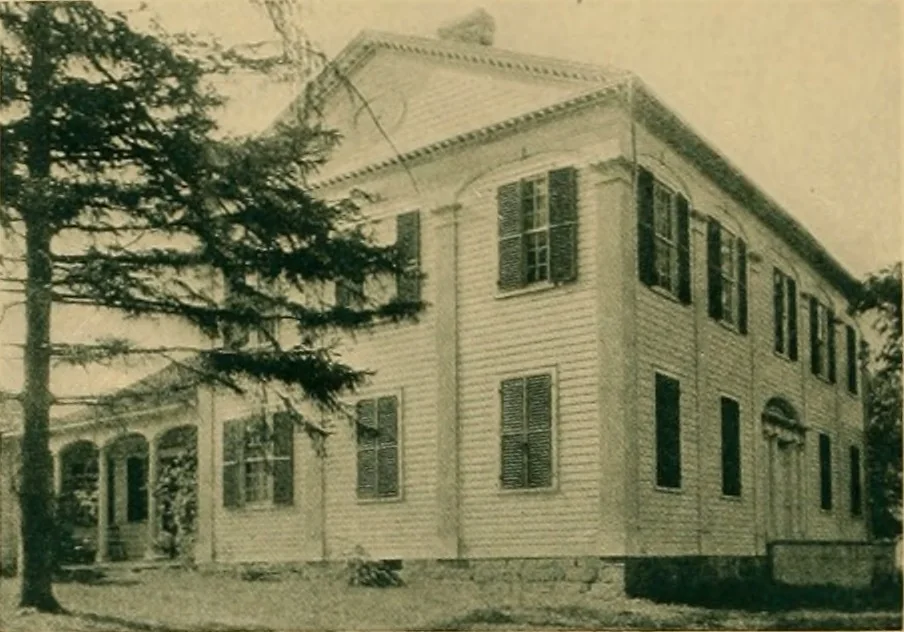 An illustration from An architectural monograph on early wood built houses of central New York, with text by Carl C. Tallman;, 1918, leaf 5