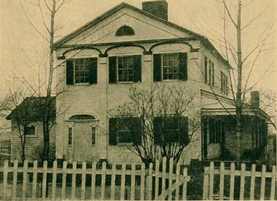 An illustration from An architectural monograph on early wood built houses of central New York, with text by Carl C. Tallman;, 1918, leaf 6