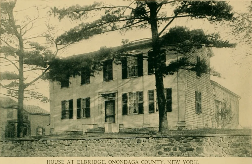 An illustration from An architectural monograph on early wood built houses of central New York, with text by Carl C. Tallman;, 1918, leaf 7