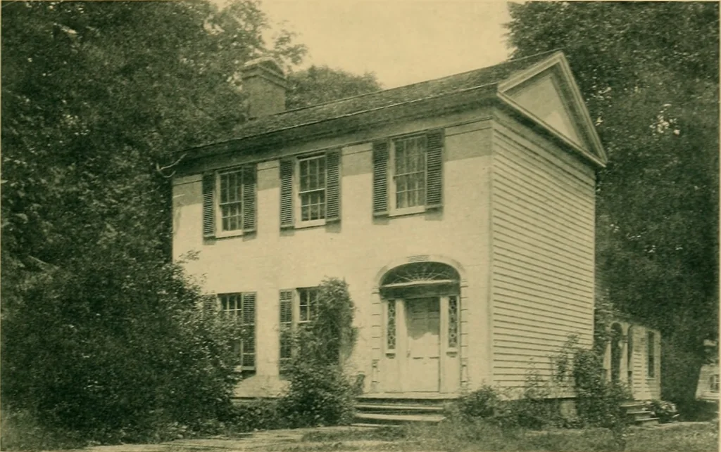An illustration from An architectural monograph on early wood built houses of central New York, with text by Carl C. Tallman;, 1918, leaf 8
