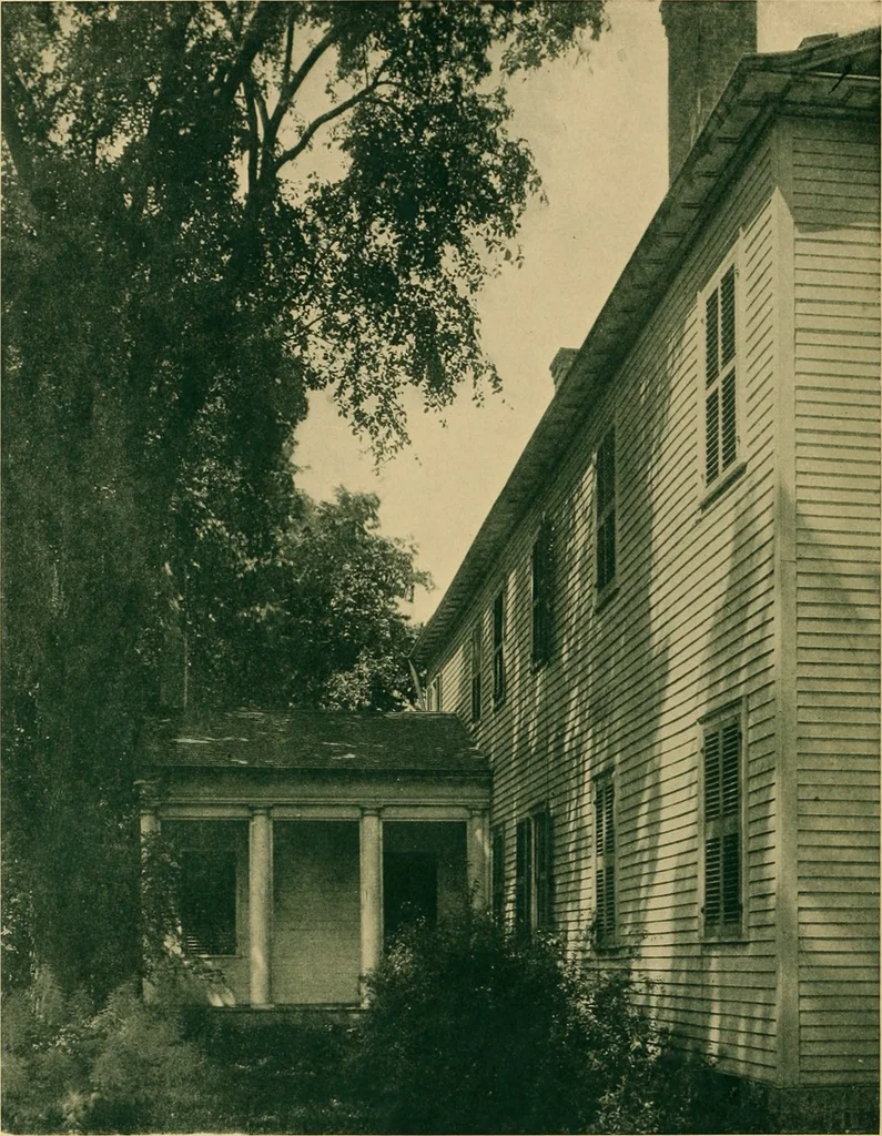 An illustration from An architectural monograph on early wood built houses of central New York, with text by Carl C. Tallman;, 1918, leaf 9