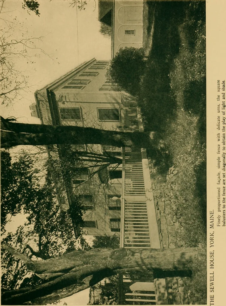 An illustration from An architectural monograph on some old houses on the southern coast of Maine, 1918, leaf 6
