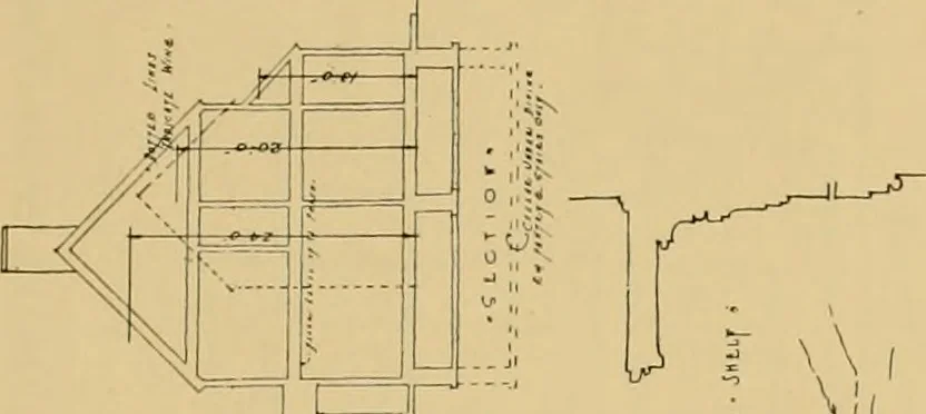 An illustration from An architectural monograph on a white pine house for the vacation season; competitive drawings, with report of the jury of architects., 1918, leaf 28