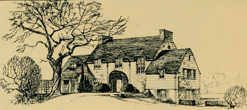 An illustration from An architectural monograph on a white pine house for the vacation season; competitive drawings, with report of the jury of architects., 1918, leaf 32