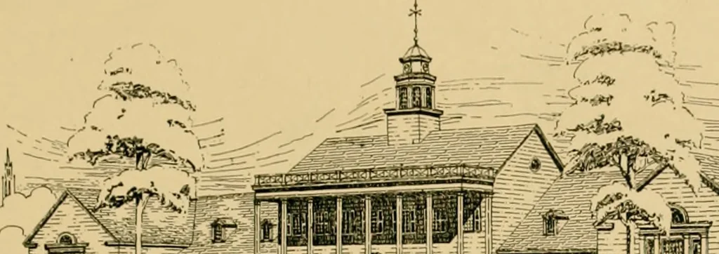 An illustration from An Architectural monograph on a community center building to be built of white pine., 1919, leaf 10