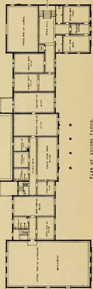 An illustration from An Architectural monograph on a community center building to be built of white pine., 1919, leaf 13