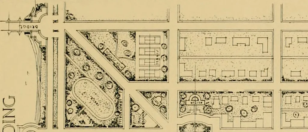 An illustration from An Architectural monograph on a community center building to be built of white pine., 1919, leaf 18