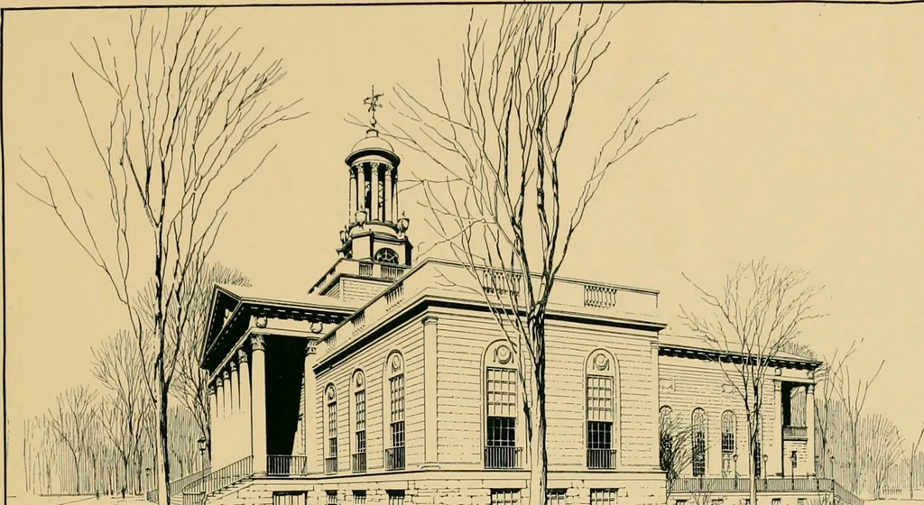 An illustration from An Architectural monograph on a community center building to be built of white pine., 1919, leaf 24