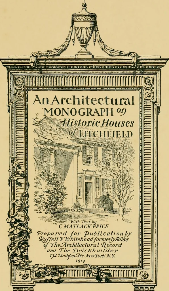 An illustration from An architectural monograph on historic houses of Litchfield,, 1919, leaf 2
