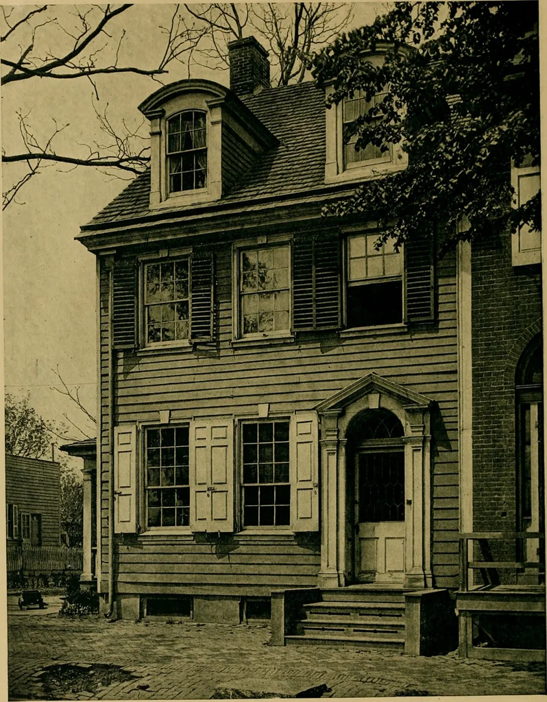 An illustration from An architectural monograph on The wooden architecture of the lower Delaware Valley,, 1920, leaf 15