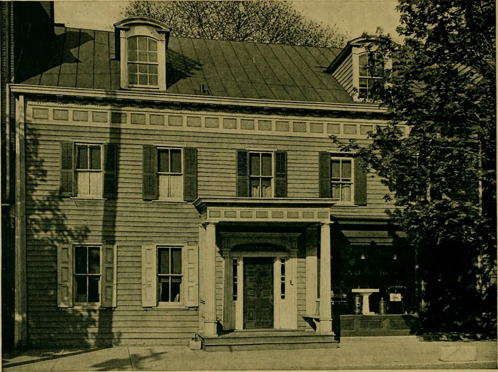 An illustration from An architectural monograph on The wooden architecture of the lower Delaware Valley,, 1920, leaf 7
