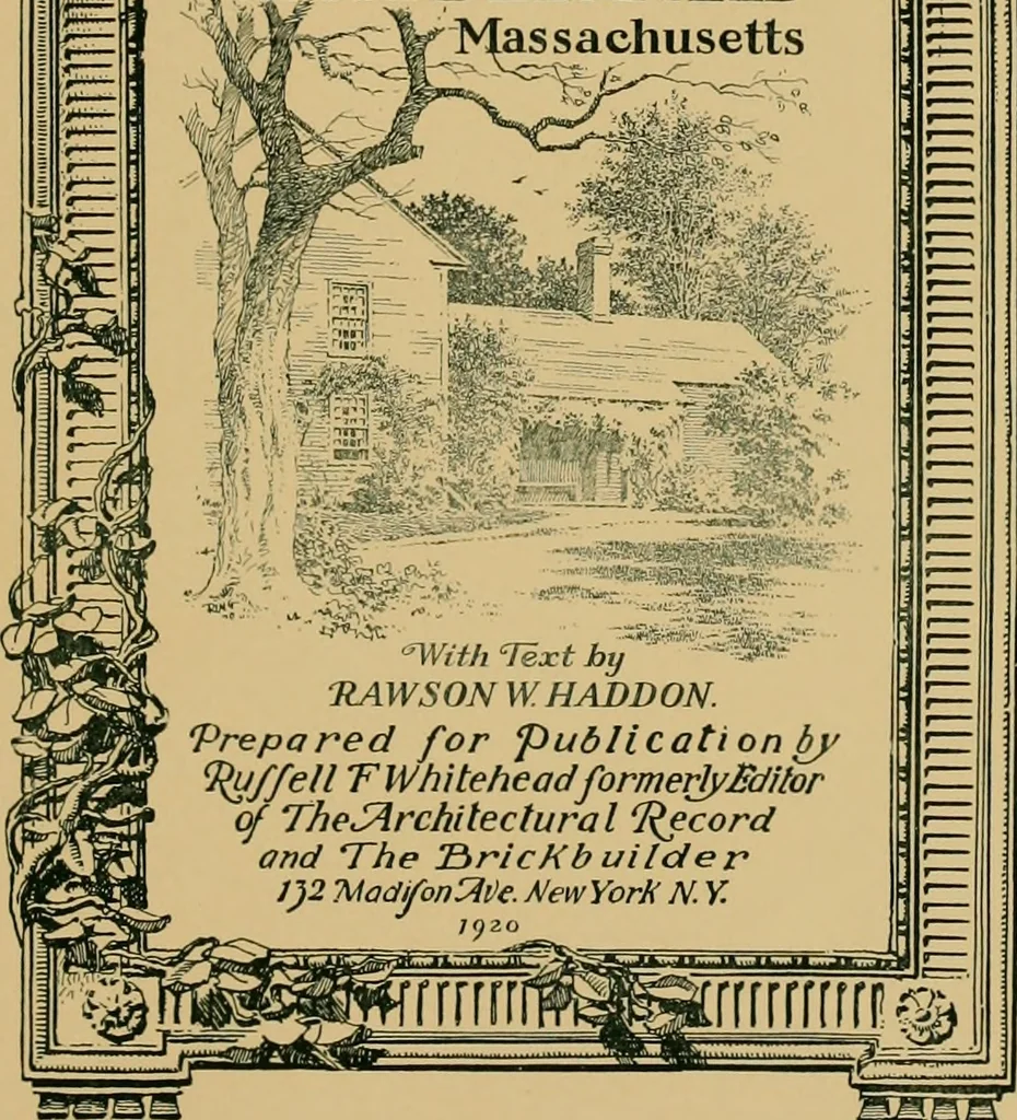 An illustration from An architectural monograph on old Deerfield, Massachusetts;, 1920, leaf 2