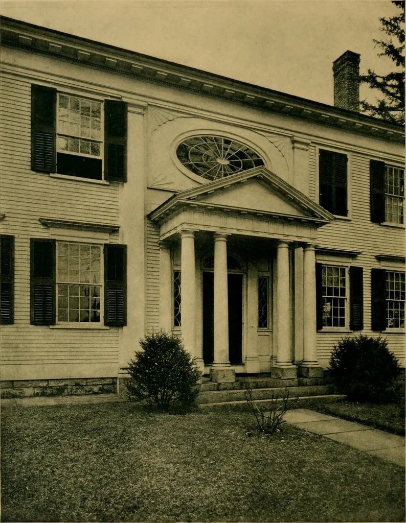 An illustration from An architectural monograph on A New England village,, 1920, leaf 9