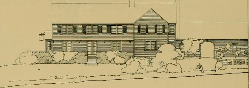 An illustration from An Architectural monograph on a roadside tavern to be built of white pine;, 1920, leaf 19