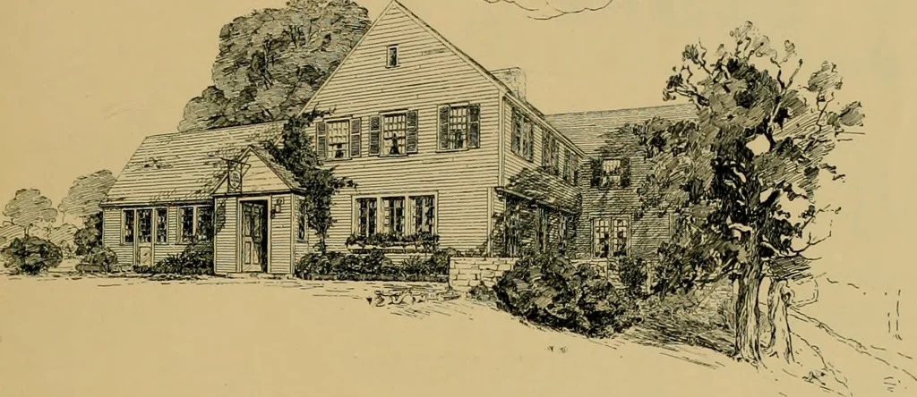 An illustration from An Architectural monograph on a roadside tavern to be built of white pine;, 1920, leaf 20