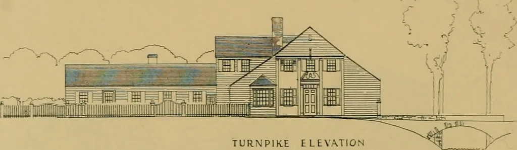 An illustration from An Architectural monograph on a roadside tavern to be built of white pine;, 1920, leaf 21