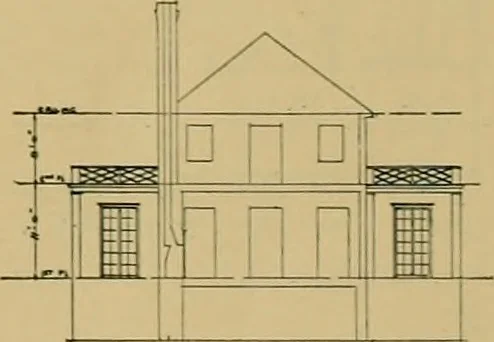 An illustration from An Architectural monograph on a roadside tavern to be built of white pine;, 1920, leaf 21
