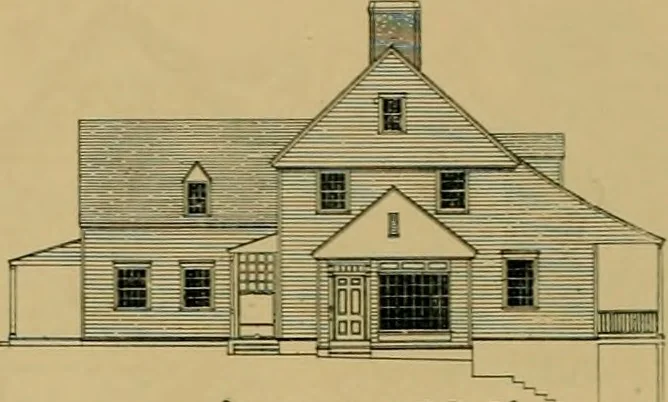 An illustration from An Architectural monograph on a roadside tavern to be built of white pine;, 1920, leaf 9