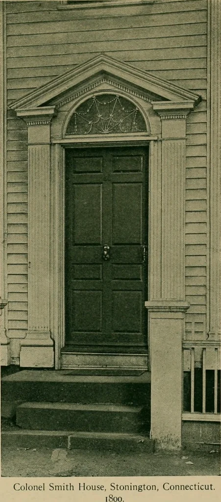 An illustration from An architectural monograph devoted to a comparative study of a group of early American doorways,, 1921, leaf 10
