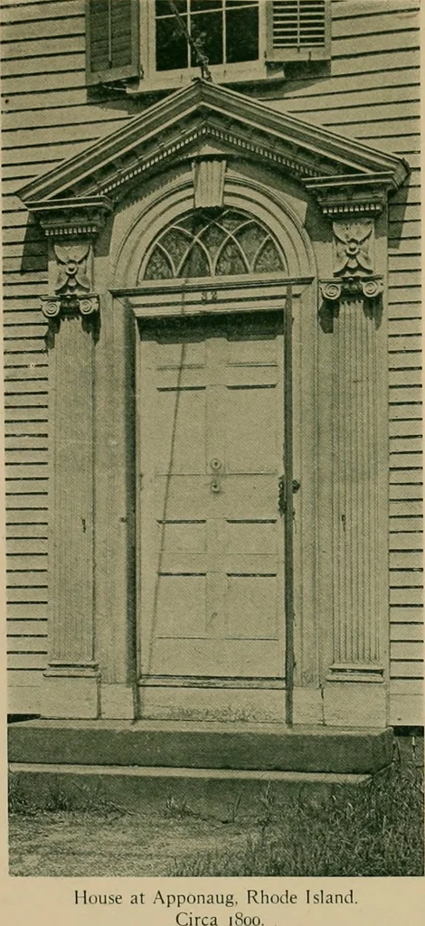 An illustration from An architectural monograph devoted to a comparative study of a group of early American doorways,, 1921, leaf 10