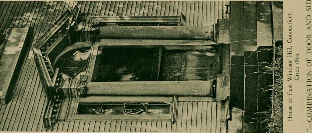 An illustration from An architectural monograph devoted to a comparative study of a group of early American doorways,, 1921, leaf 13