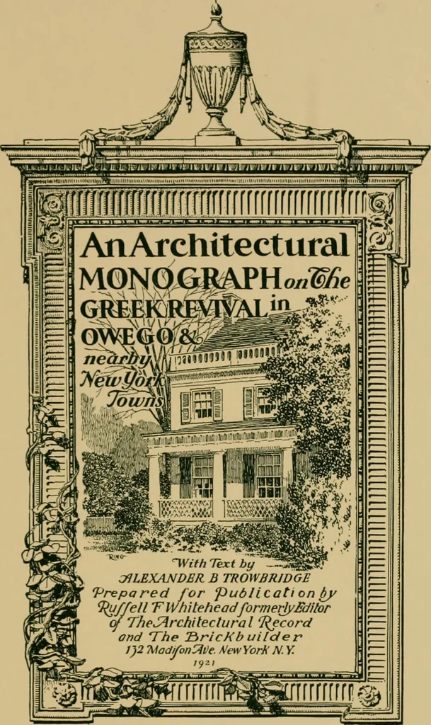 An illustration from An architectural monograph on the Greek revival in Owego & nearby New York towns,, 1921, leaf 2