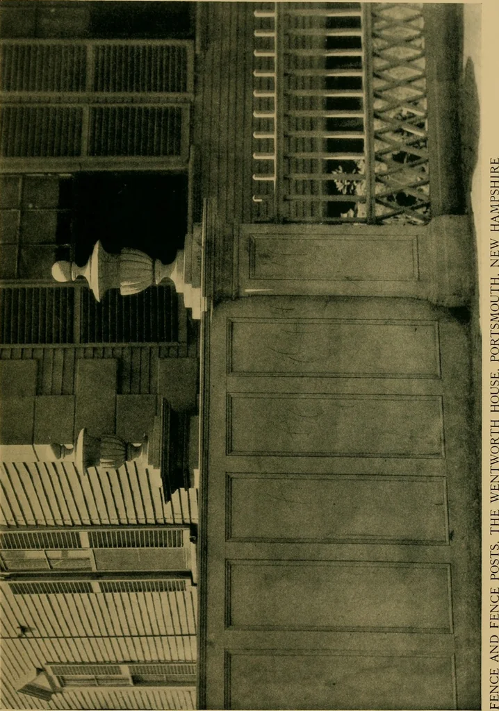 An illustration from An architectural monograph on fences and fence posts of colonial times,, 1922, leaf 10