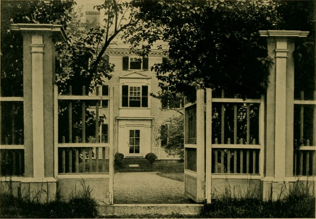 An illustration from An architectural monograph on fences and fence posts of colonial times,, 1922, leaf 13