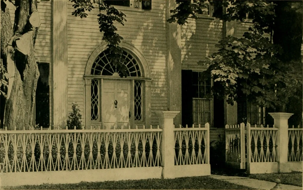 An illustration from An architectural monograph on fences and fence posts of colonial times,, 1922, leaf 15