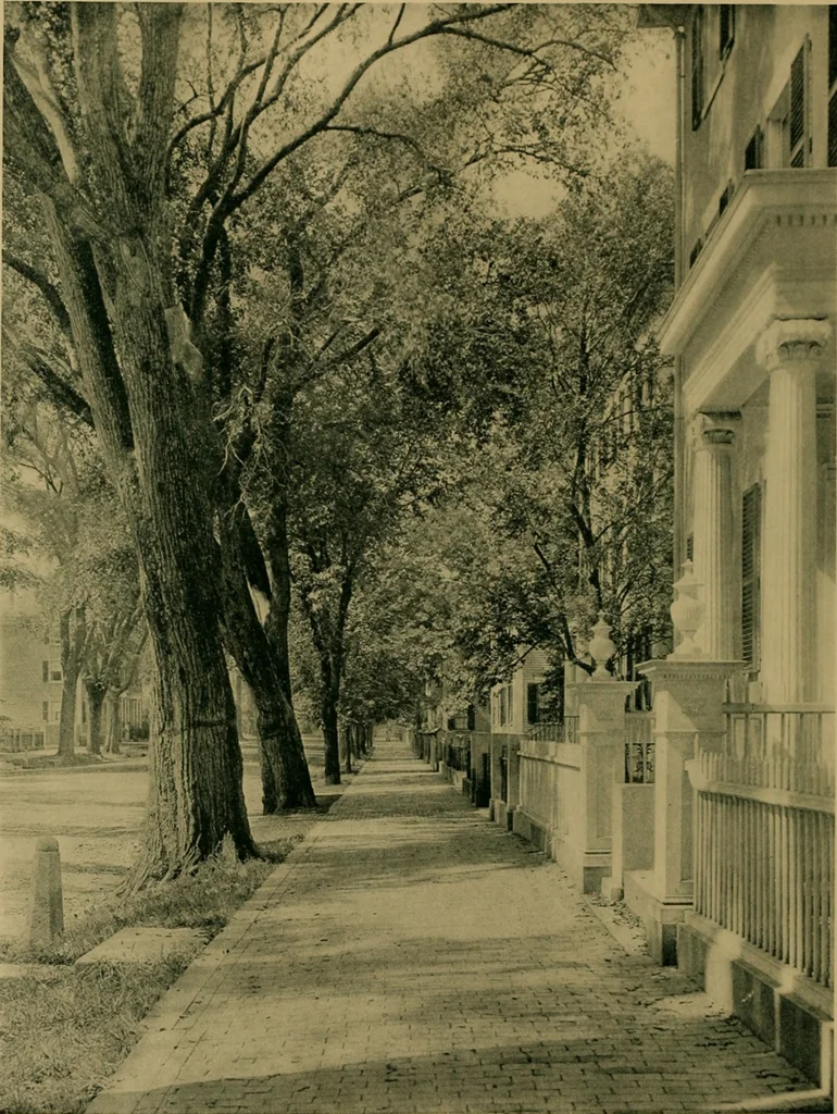 An illustration from An architectural monograph on fences and fence posts of colonial times,, 1922, leaf 5