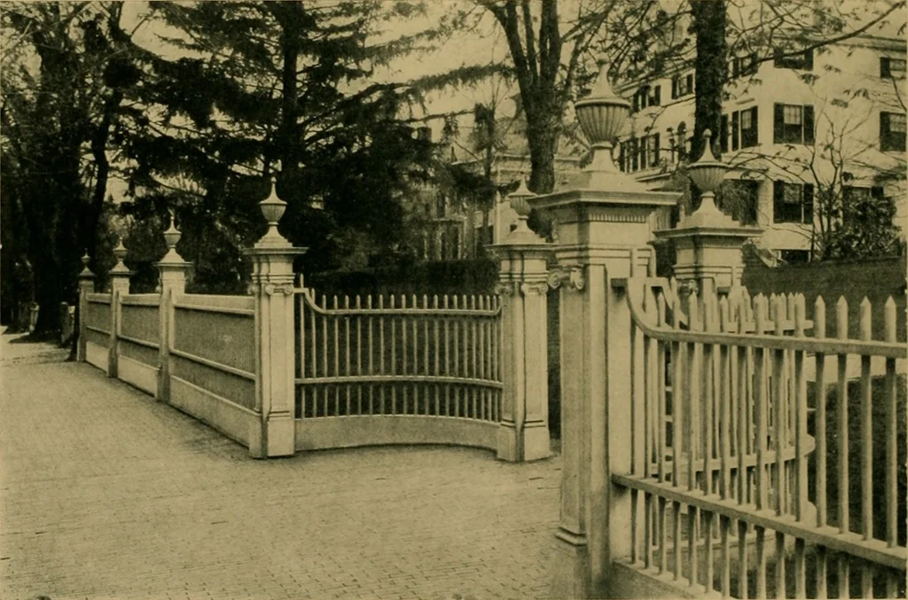An illustration from An architectural monograph on fences and fence posts of colonial times,, 1922, leaf 7